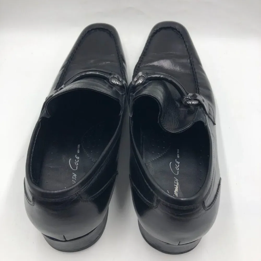 Kenneth Cole Victory at Lastle Men's Black Leather Slip On Dress Shoes 11.5M